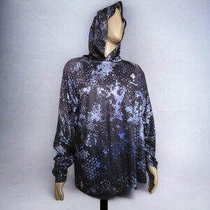 AQUAFLAGE ( XL  ) Omega Blue/Black UPF 50 Performance Hoodie